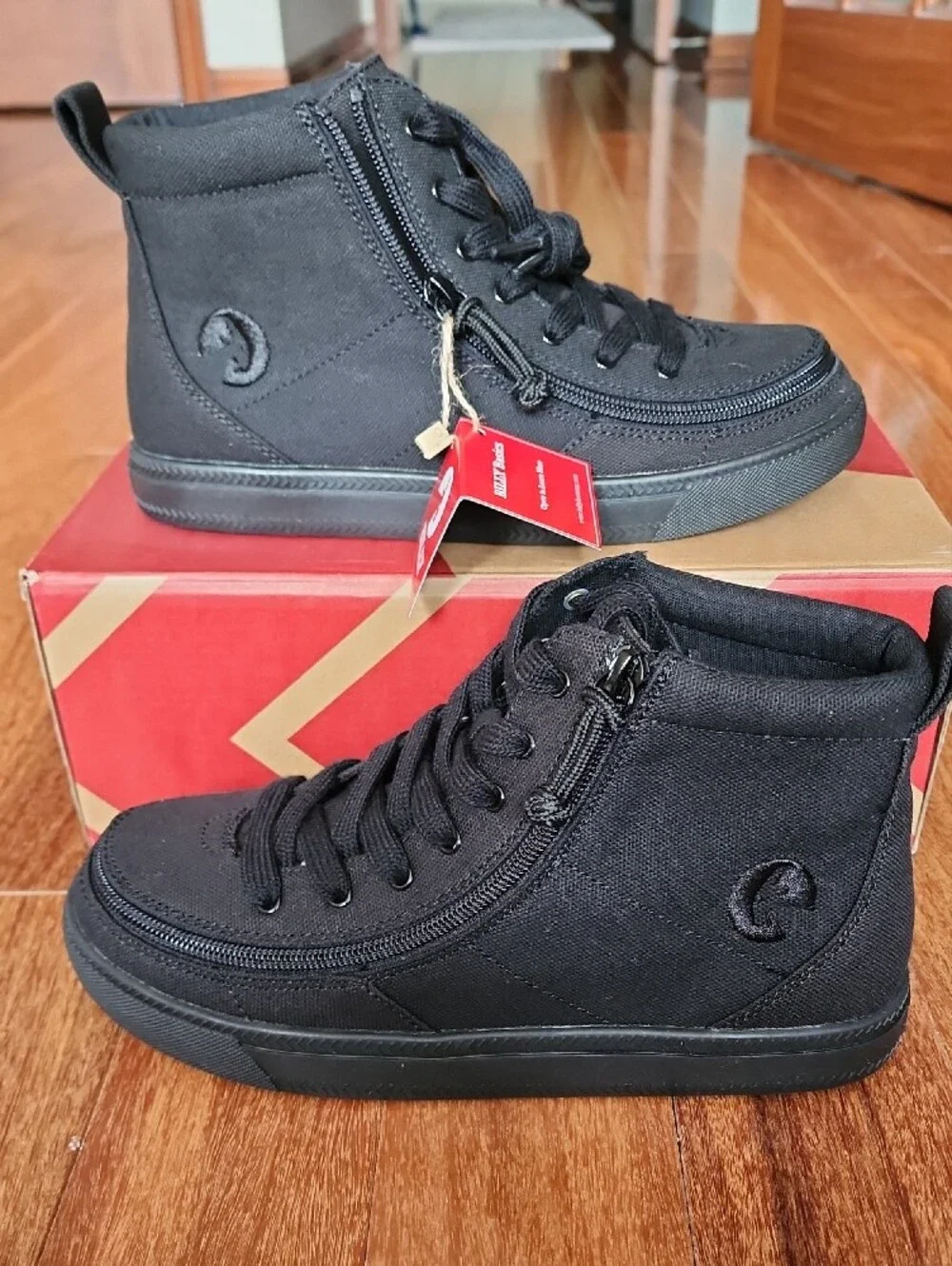 BILLY Footwear Kids' Black High-Top Sneakers NEW IN BOX